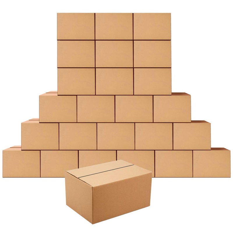 Edenseelake صناديق شحن إدنسيل ليك 10 × 7 × 5 بوصات صناديق كرتون مضلع لشحن الطرود، 25 عبوة - Image 1